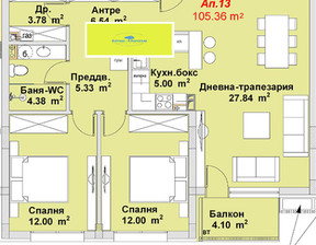 Mieszkanie na sprzedaż, Bułgaria София/sofia Бояна/Boiana, 261 087 dolar (1 070 456 zł), 105 m2, 97371949