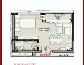 Kawalerka na sprzedaż, Bułgaria София/sofia Дървеница/Darvenica, 106 947 dolar (410 677 zł), 48 m2, 96945697