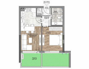 Mieszkanie na sprzedaż, Bułgaria София/sofia Младост /Mladost , 133 676 dolar (546 733 zł), 53 m2, 101575942